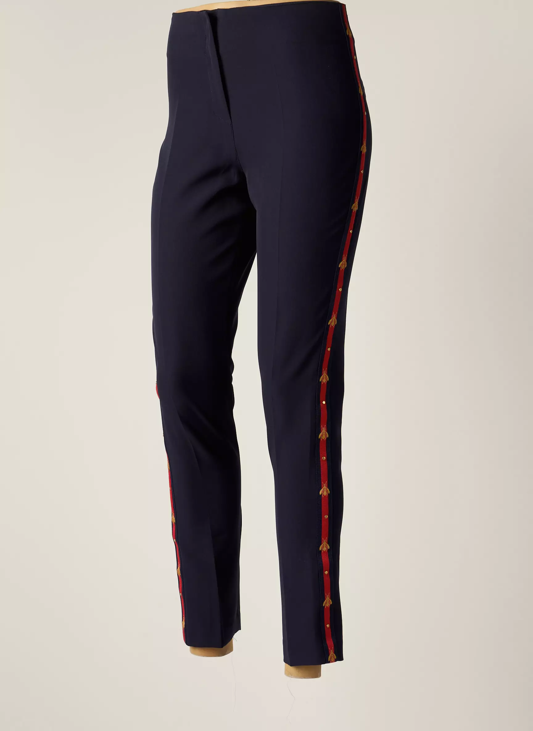 Miss Tic Pantalon7 8 Femme couleur bleu