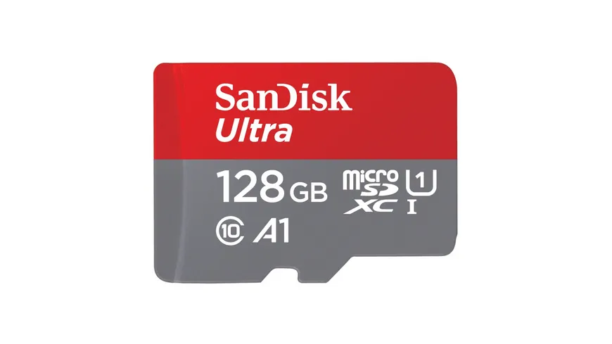 SanDisk microSDXC Ultra 128GB (A1/UHS-I/Cl.10/140MB/s) + Adapter 