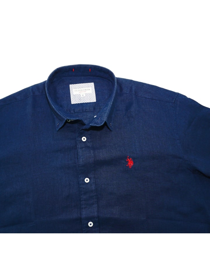 U.S. Polo Assn. Hemd in dunkelblau günstig kaufen