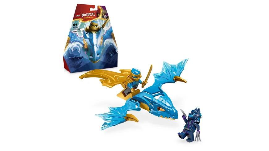 LEGO NINJAGO 71802 Nyas Drachengleiter, Ninja-Set mit Drachen-Spielzeug