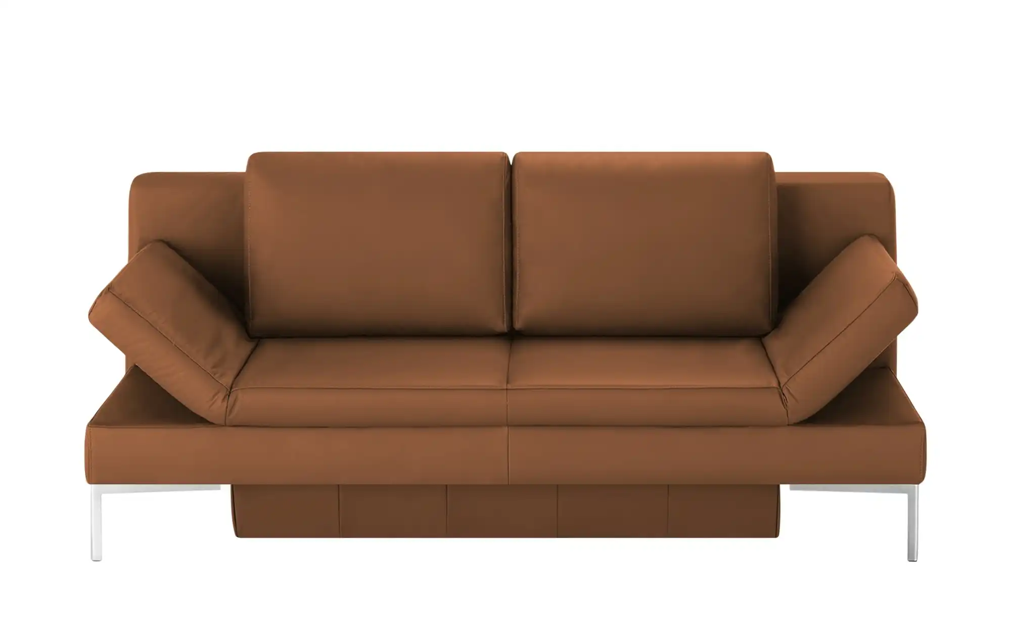 Schlafsofa mit Sitz- und Rückenfläche aus Echtleder Kenny