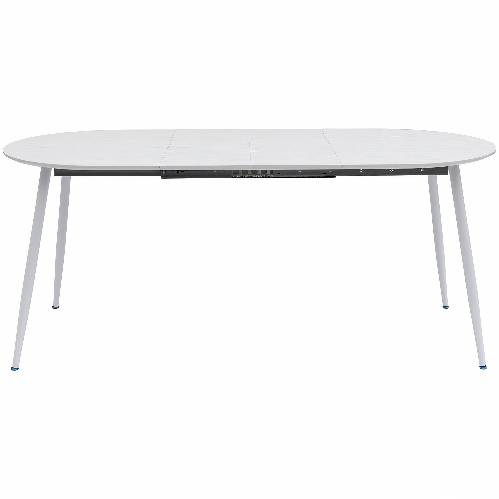 TRISENS Esstisch Rodrigo, Esstisch ausziehbar 120-150-180x80cm 4-10Pers. Ovaler Tisch Holz Optik