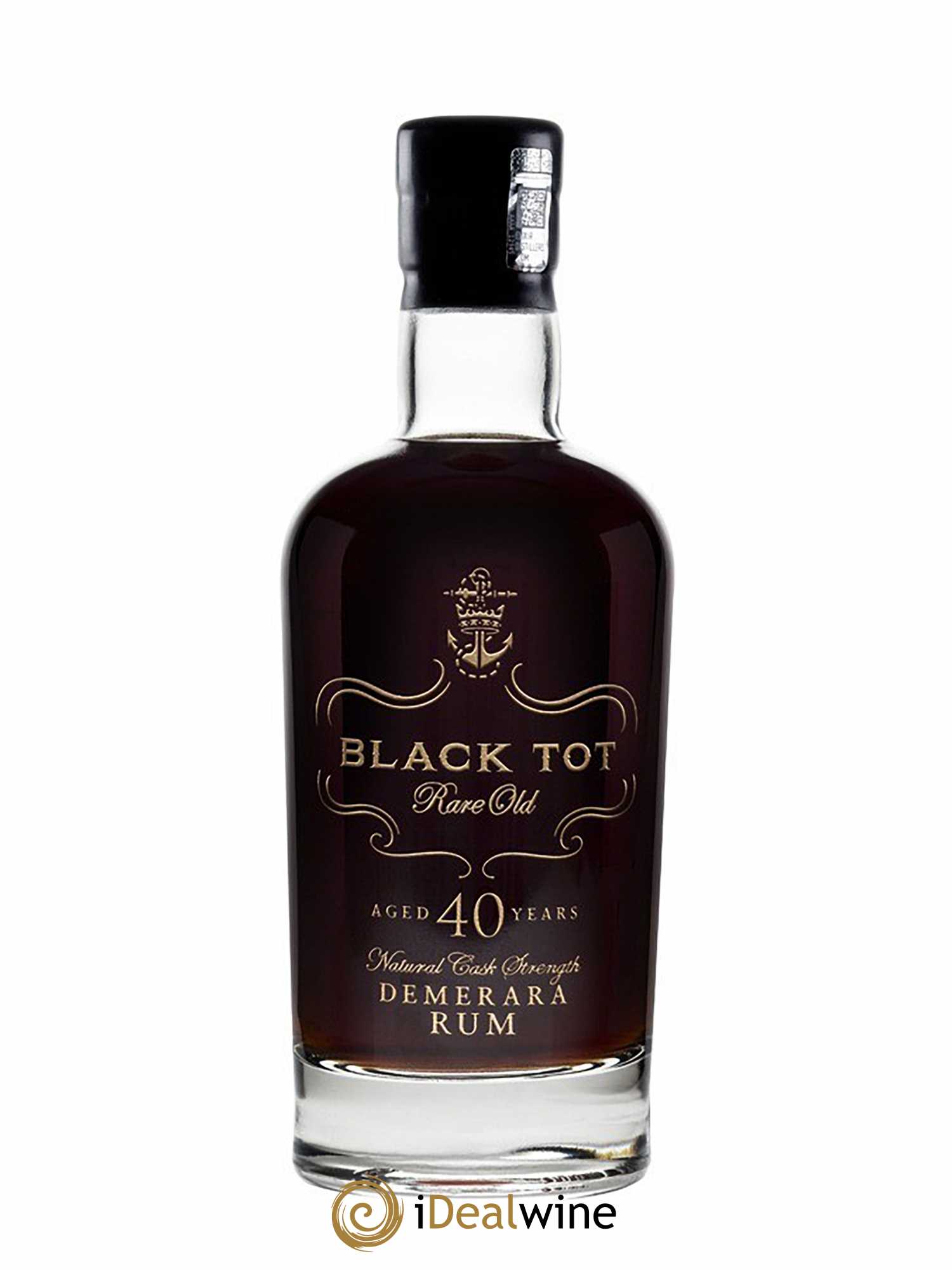 Rhum Black tot 40 ans Rare Old Demerara (70cl)  - Lot de 1 Bouteille