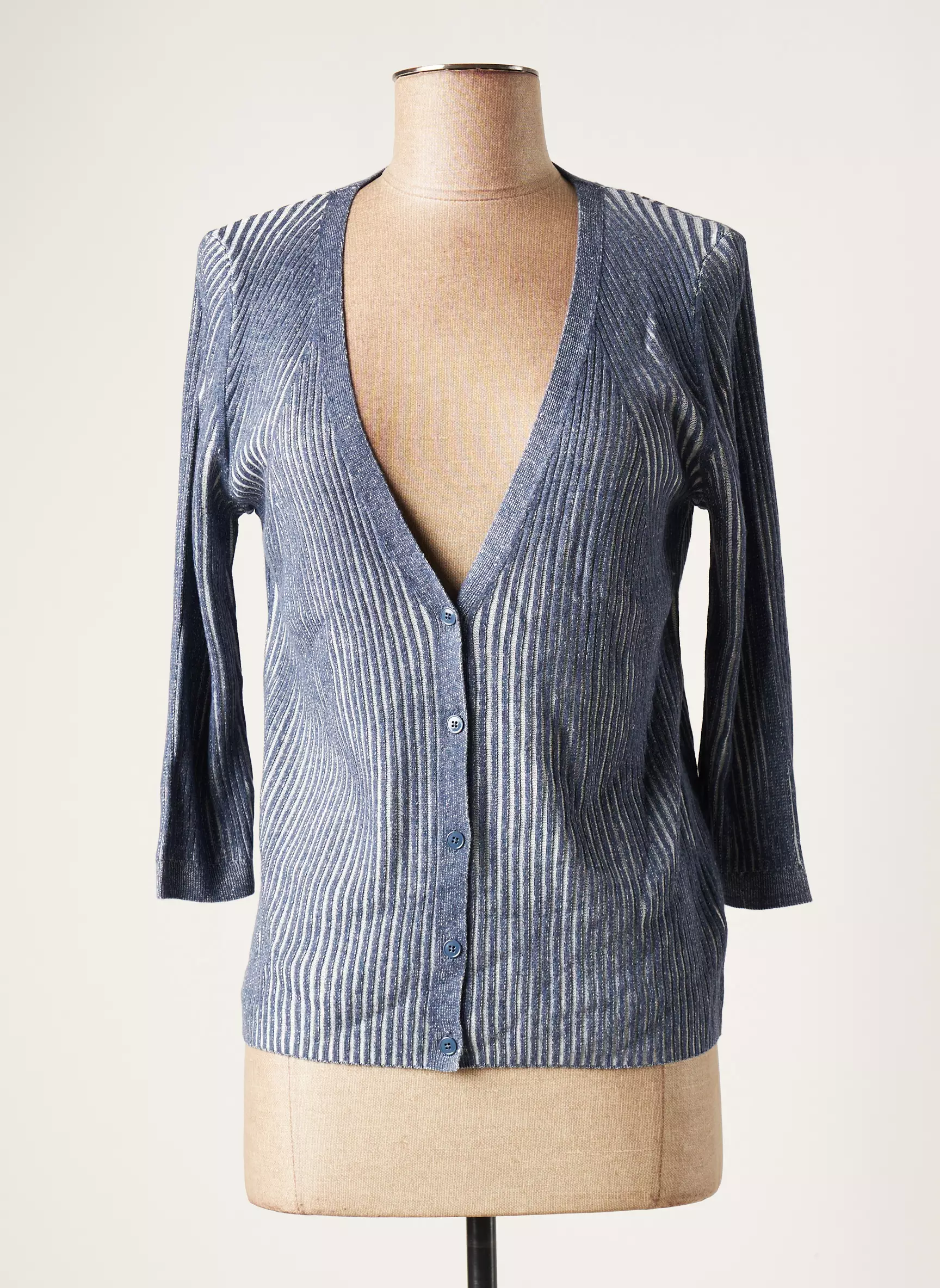 S Oliver Cardigans Femme couleur bleu