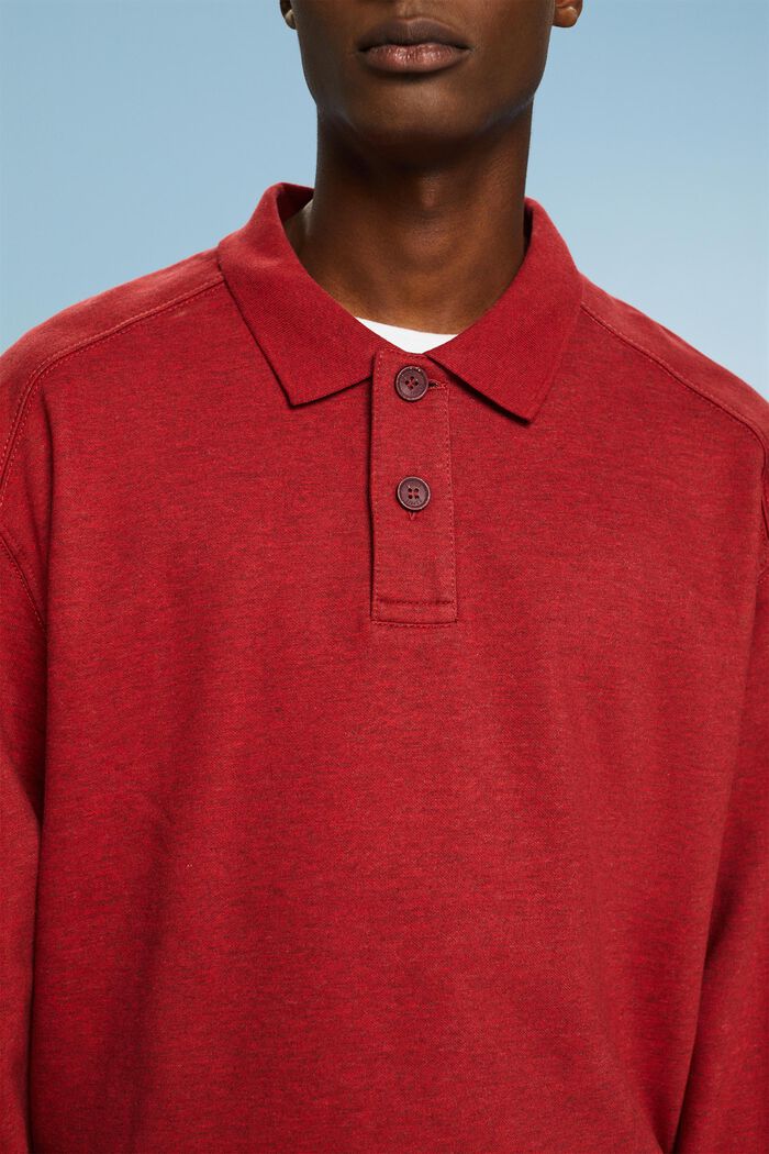 Langärmliges Polo-Sweatshirt