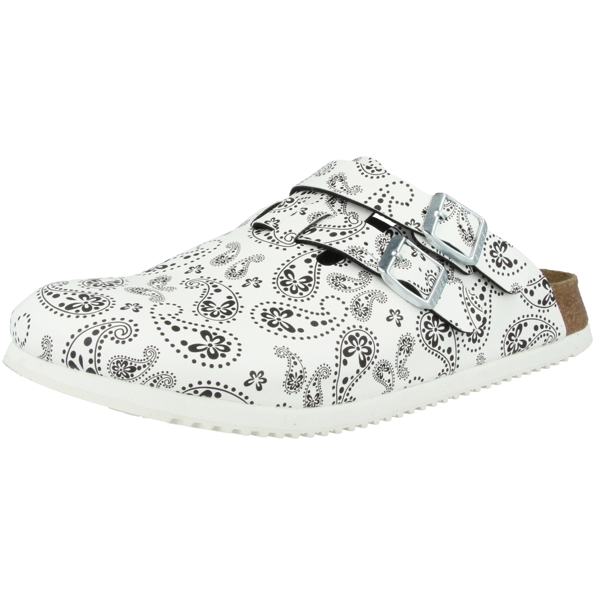 Birkenstock Kay SL Birko-Flor schmal Clogs weiss