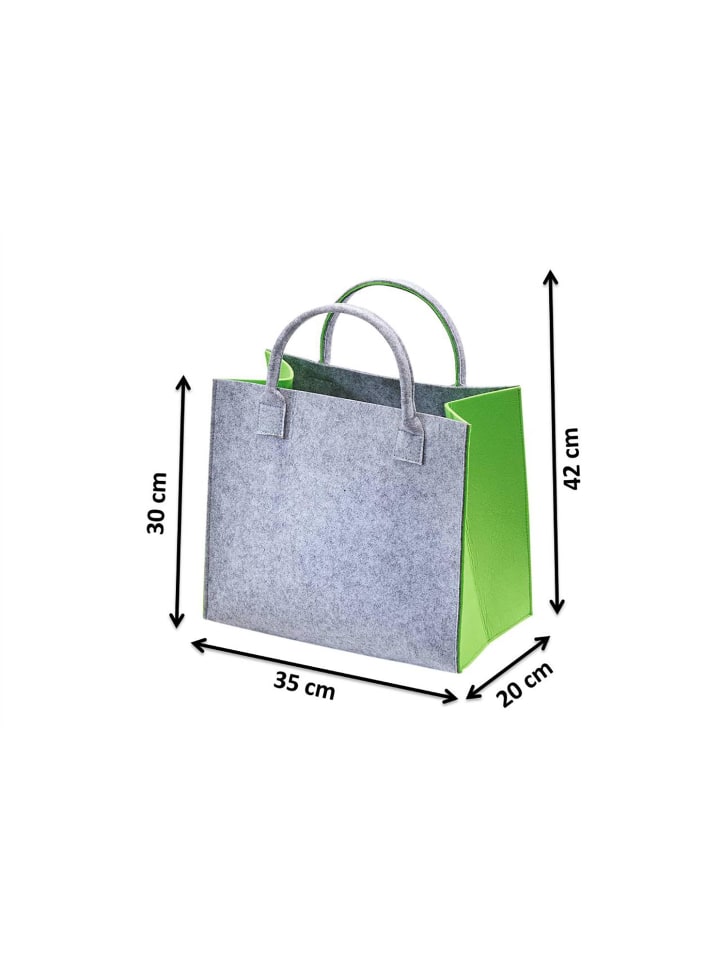 kobolo Einkaufstasche GREENFELTBAG in Grau günstig kaufen onesize
