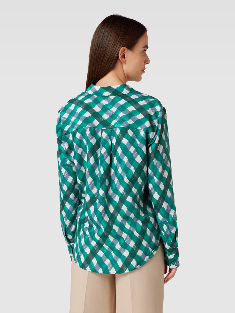 Bluse mit Allover-Muster Modell 'Falkine' in grün