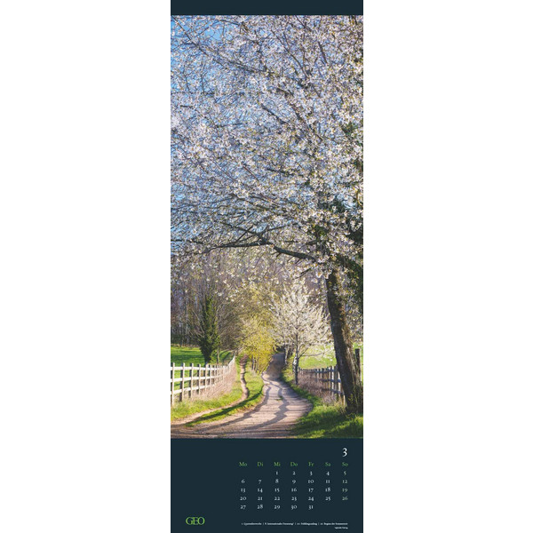 GEO WEGE 2024 - WAND-KALENDER - REISE-KALENDER - Kalender