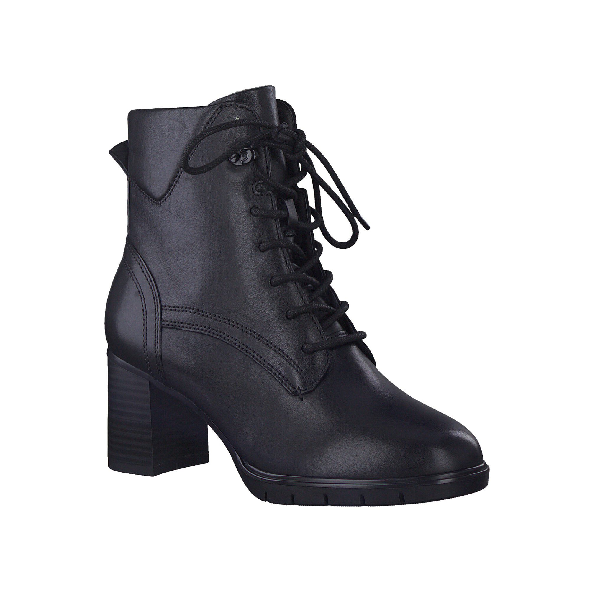 Bottines talon dessus cuir