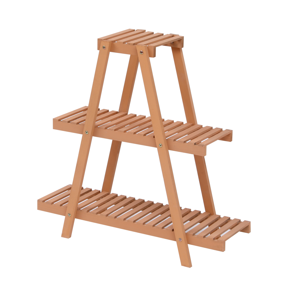 Happy Home Happy Home Pflanzenregal aus Holz WPS02-HOL Holz