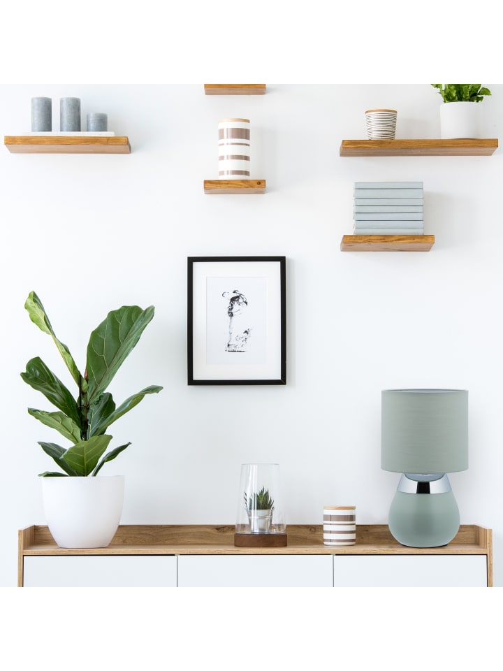 relaxdays Nachttischlampe in Grün - (H)32 x Ø18 cm günstig kaufen onesize
