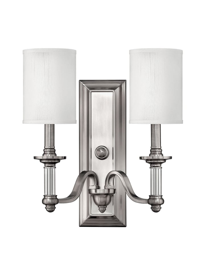 Licht-Erlebnisse Wandlampe in Nickel gebürstet Weiß günstig kaufen onesize