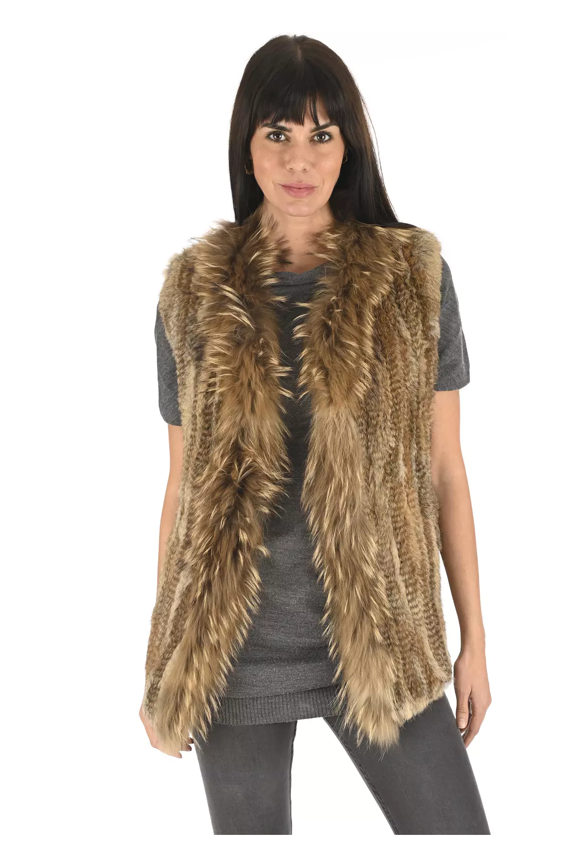 La Canadienne Autres Gilets Femme couleur beige