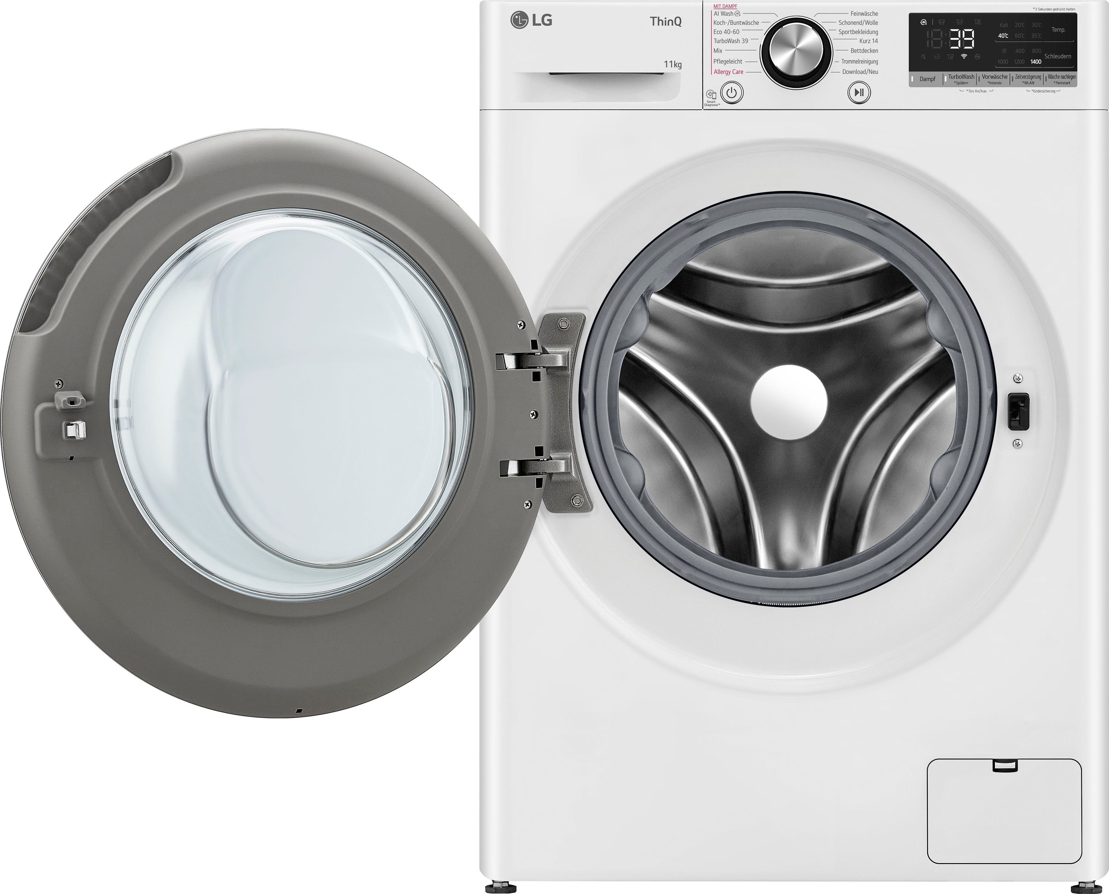 LG Waschmaschine Serie 7 F4WR7012, 11 kg, 1400 U/min