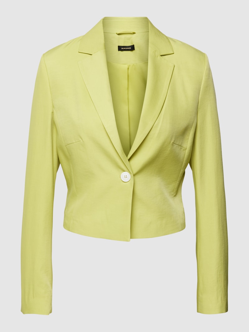 Blazer mit Reverskragen in hellgrün