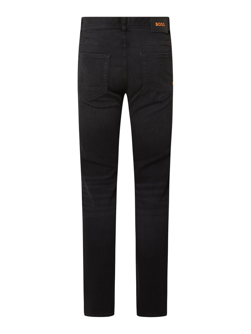 Tapered Fit Jeans mit Stretch-Anteil Modell 'Taber' in marineblau