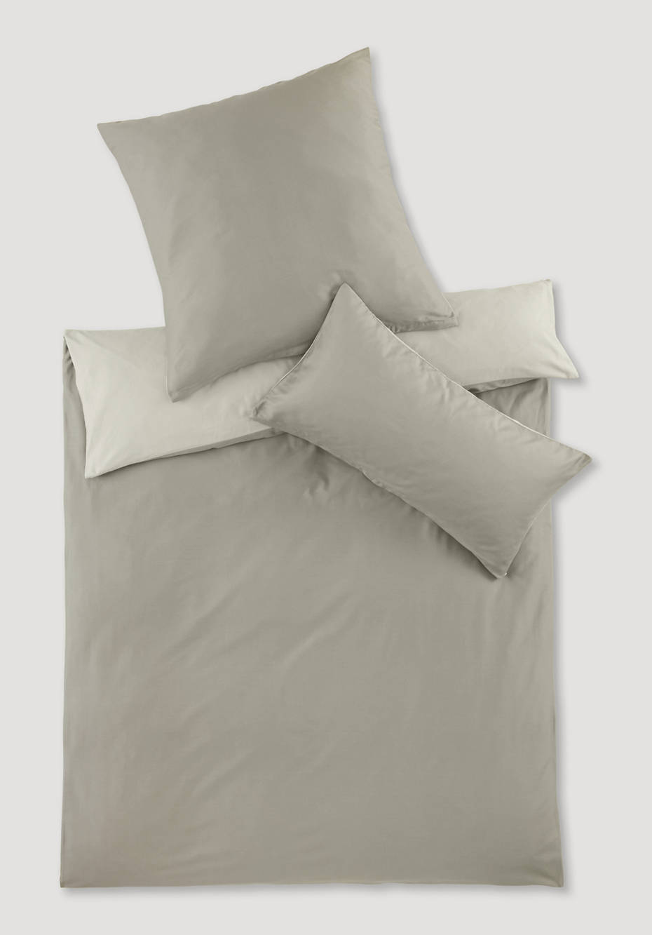 Satin Wendebettwäsche-Set aus reiner Bio-Baumwolle