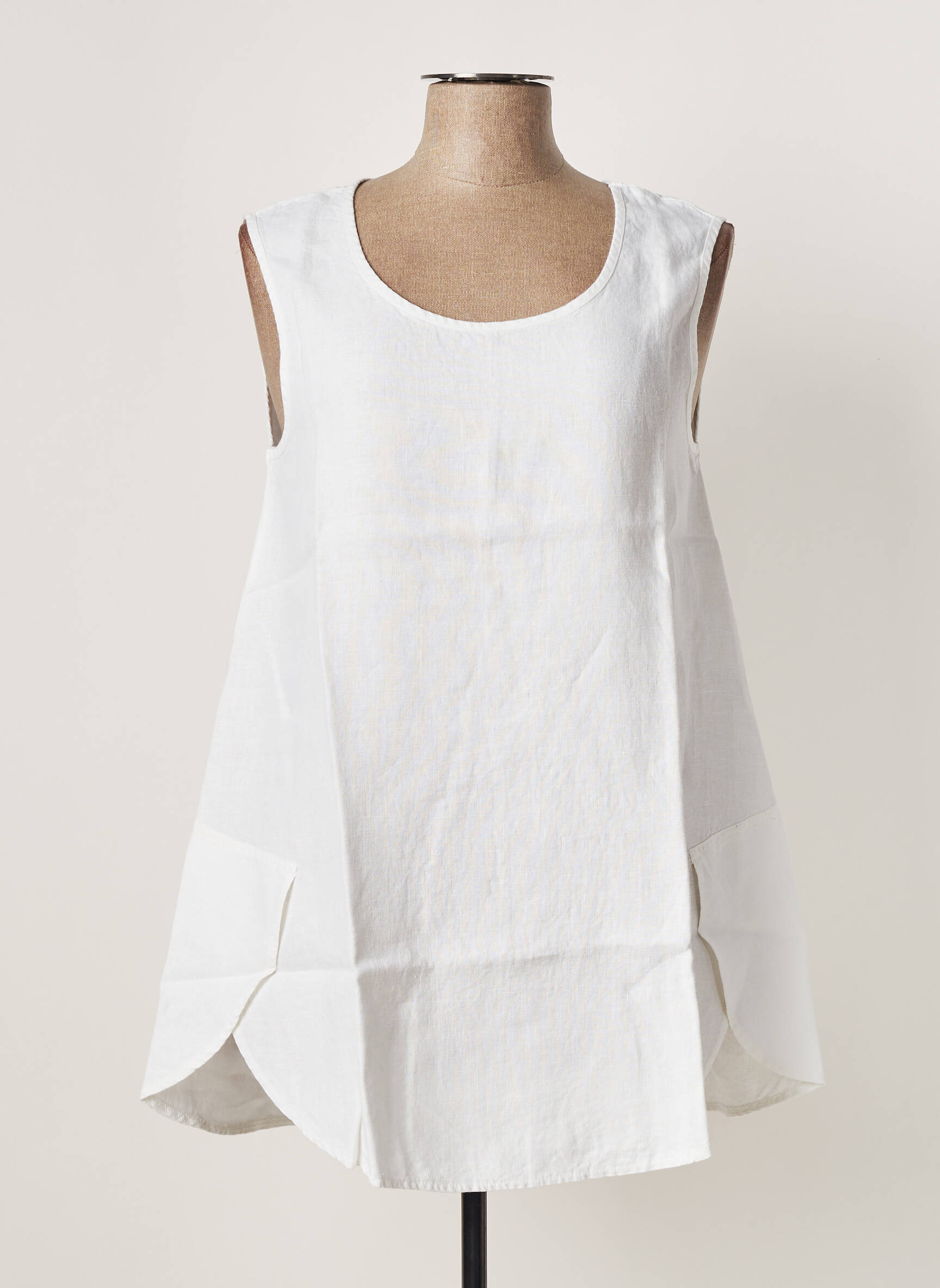 G Oze Tuniquesansmanche Femme couleur blanc