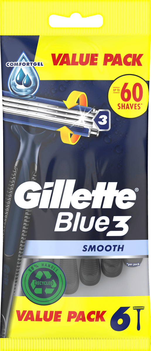 Einwegrasierer, Blue3 Smooth, 6 St