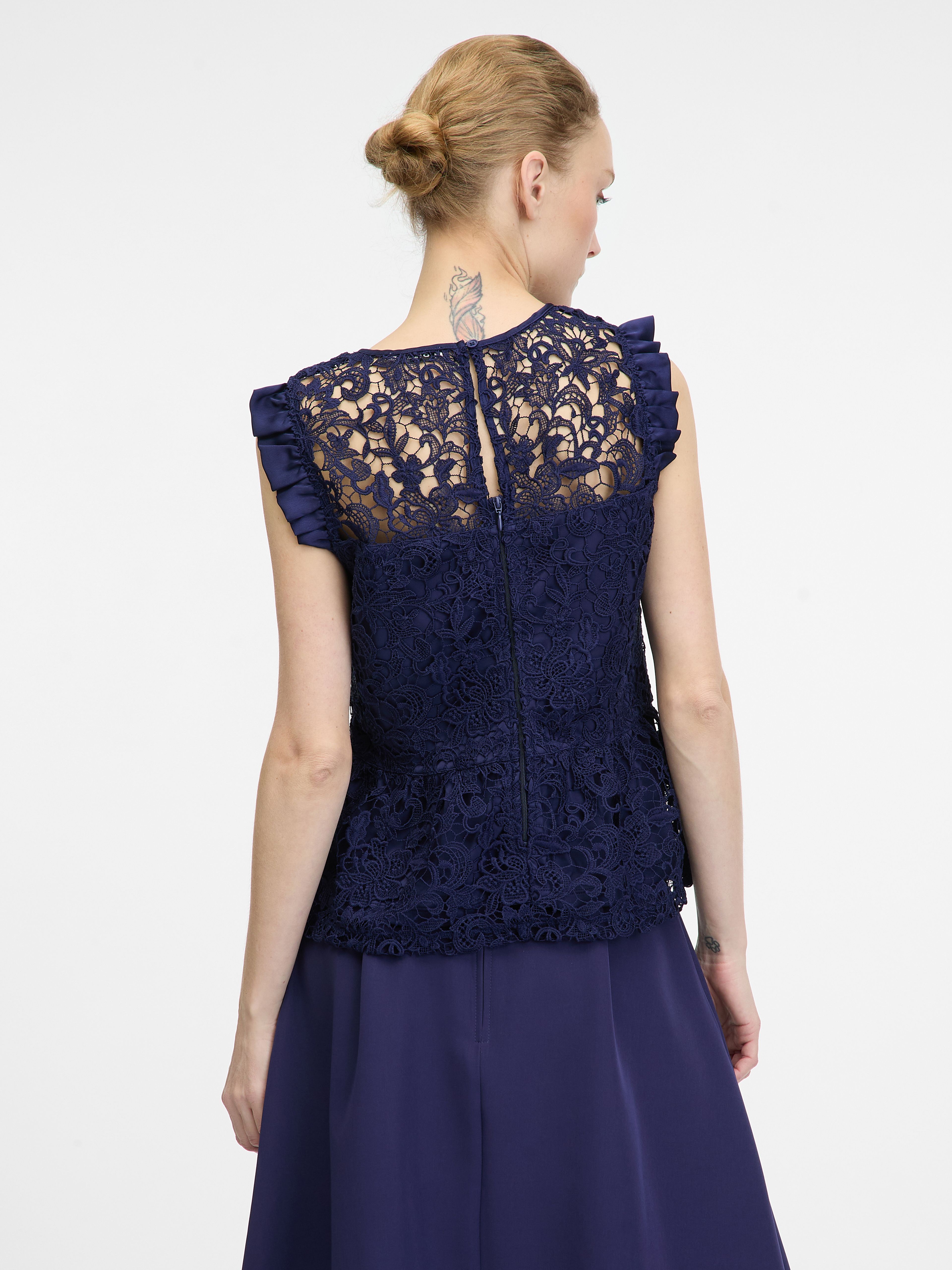 Dunkelblaue Damenbluse ORSAY