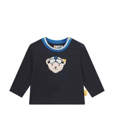 T-Shirt langarm, dunkelblau für Jungs
