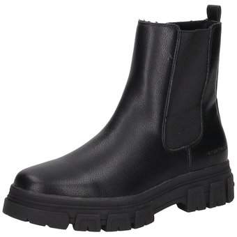 Tom Tailor Chelsea Boots in schwarz