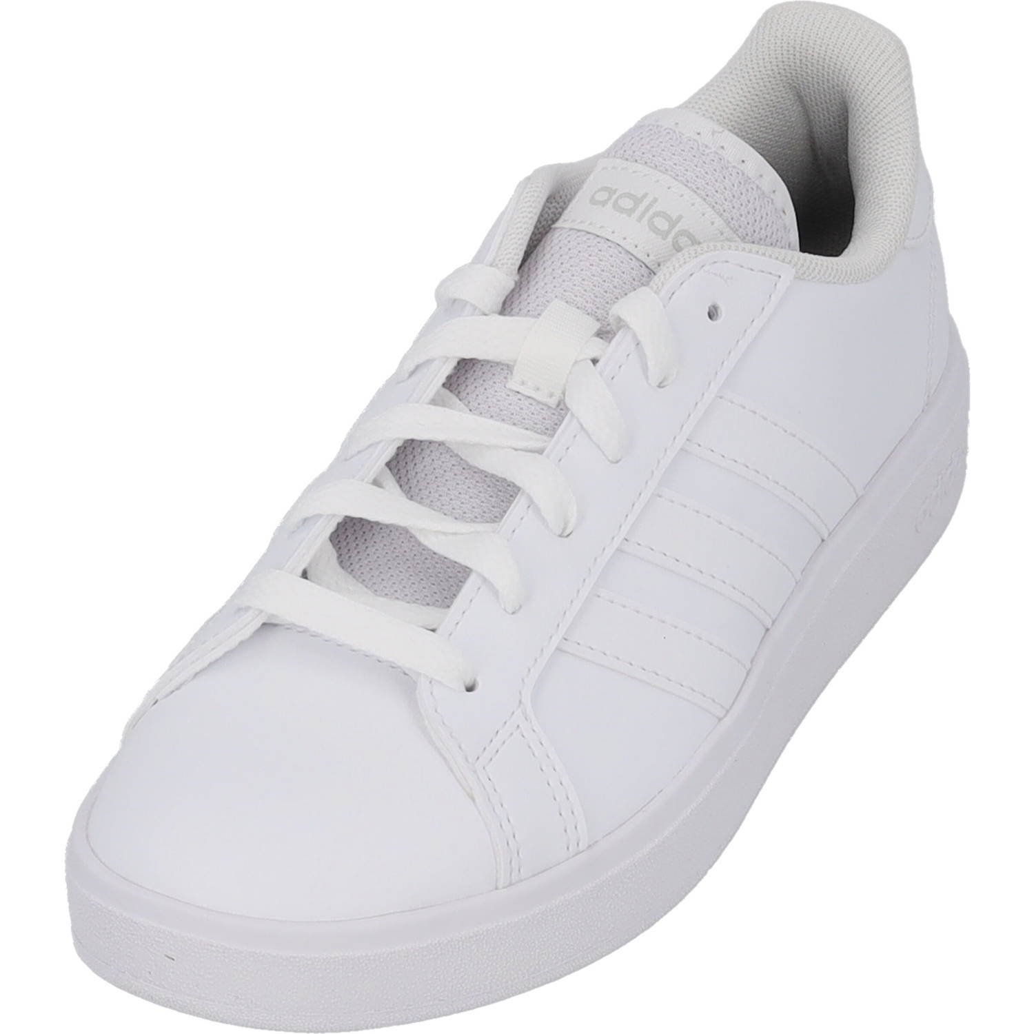 Adidas Grand Court Base 2.0 W, Schnürschuhe, Damen, white/white/matte silver