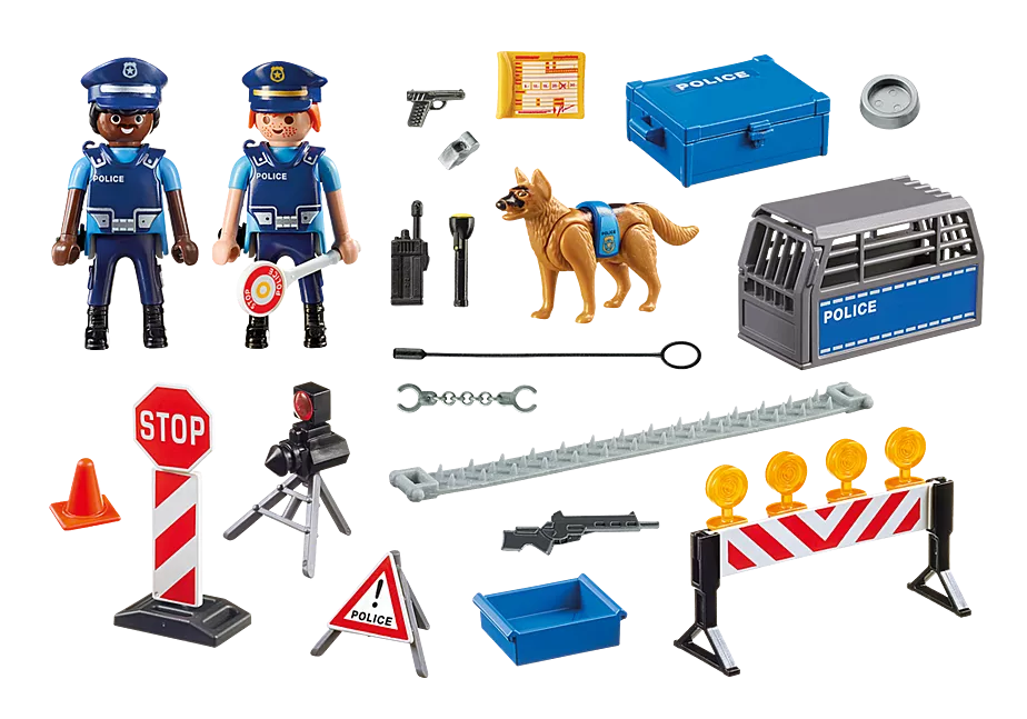 Polizei-Stra&szlig;ensperre