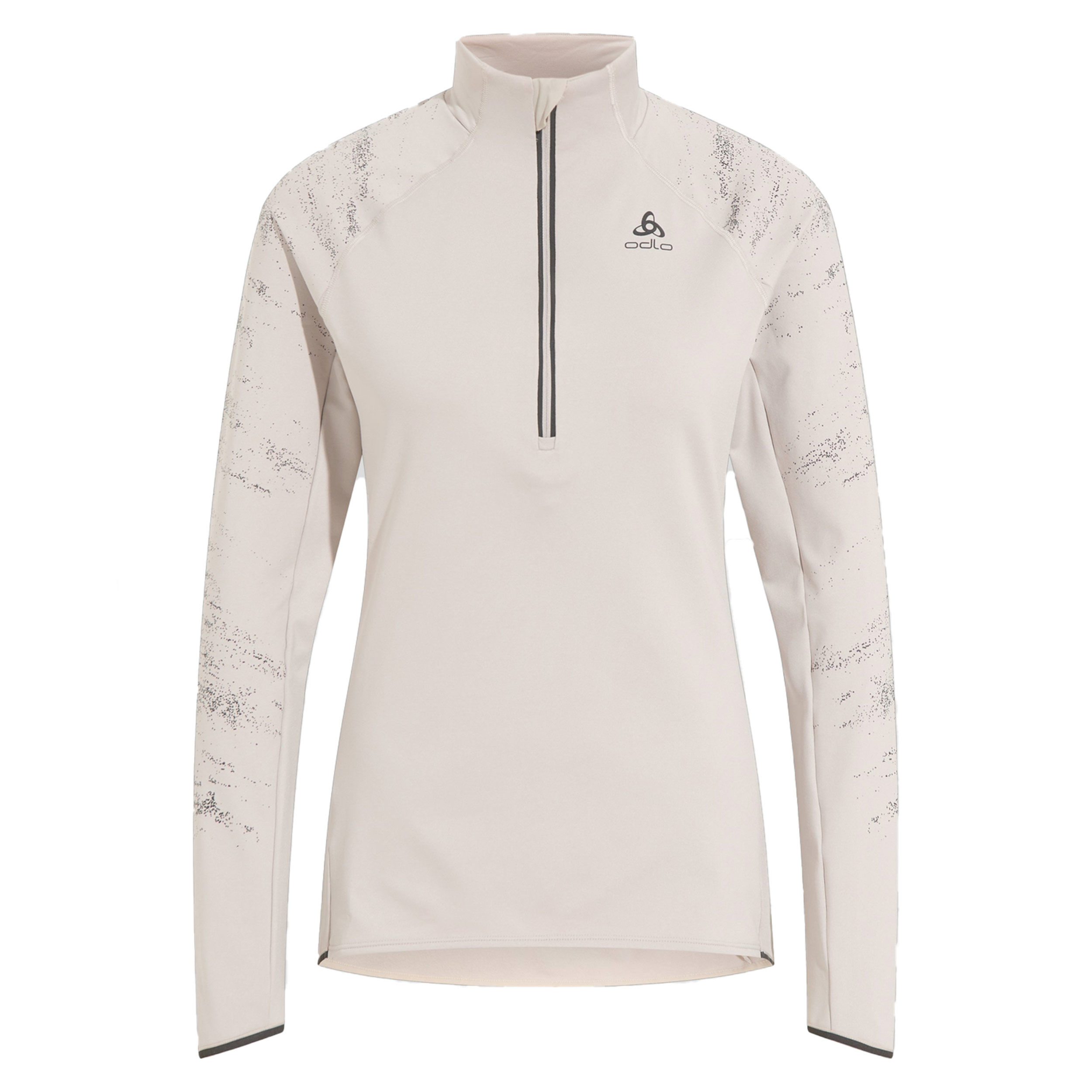 Zeroweight Ceramiwarm Reflective Mid Layer Half-Zip Lauftop Damen - Hellgrau