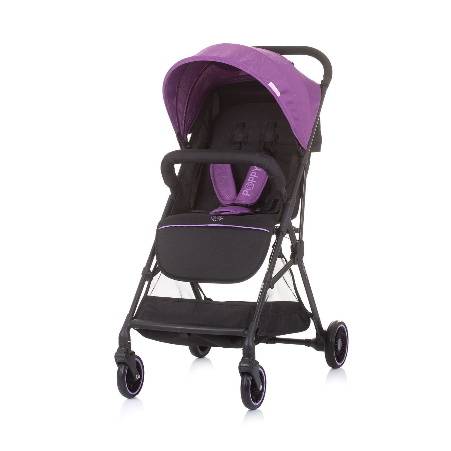Chipolino Kinder-Buggy Kinderwagen Poppy klappbar, Korb, Sonnendach, 5-Punkt-Gurt