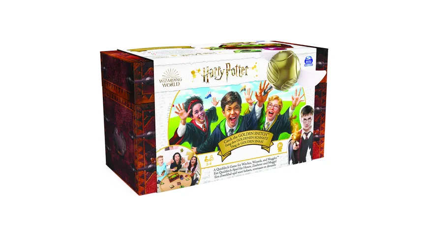 Spin Master Games - Harry Potter - Fang den Goldenen Schnatz - Action-Kartenspiel für 3-4 Spieler ab 8 Jahren