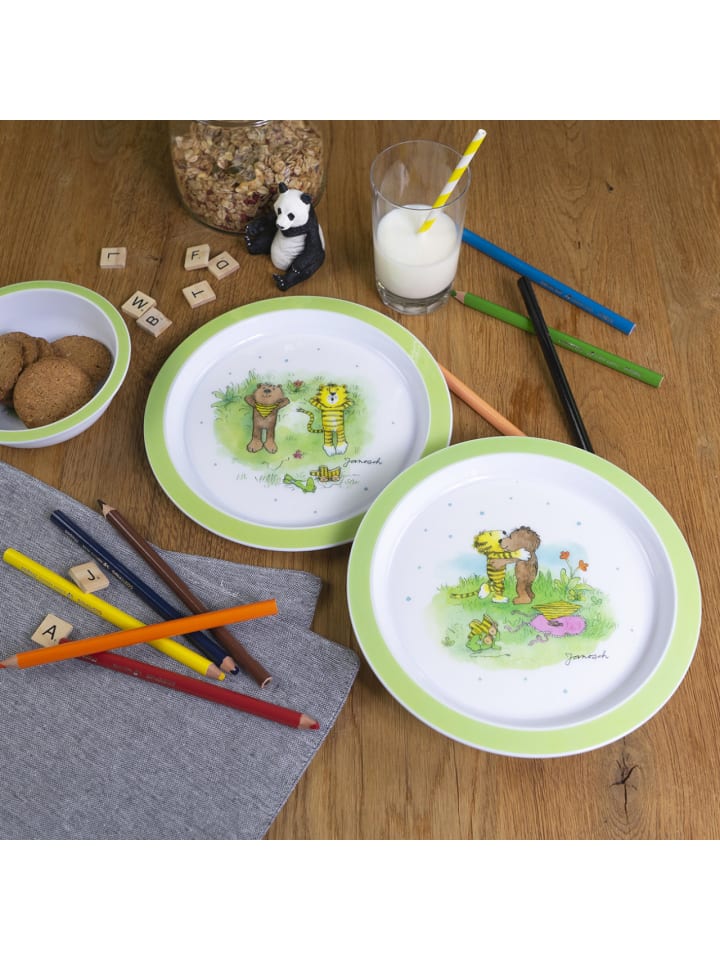 Geda Labels Teller Janosch Kids 2er Set  in Grün - 21,5 cm günstig kaufen onesize