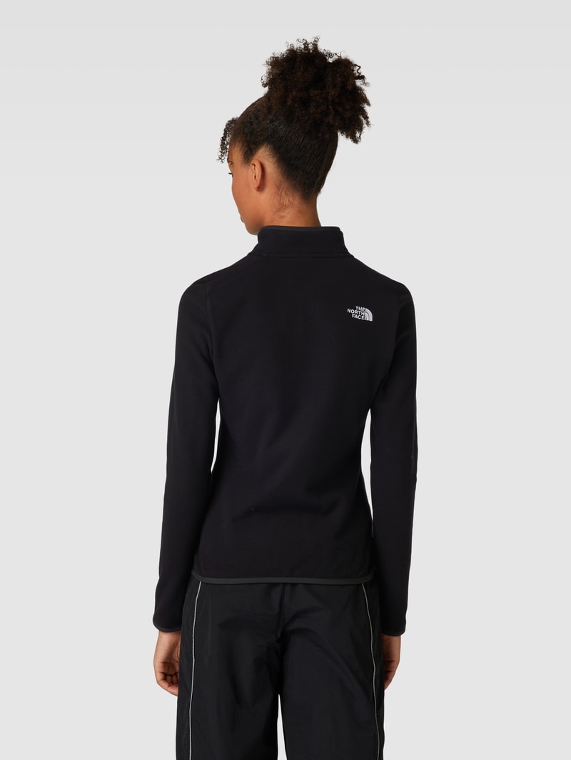 Sweatshirt mit Label-Stitching Modell 'DUSTY' in schwarz