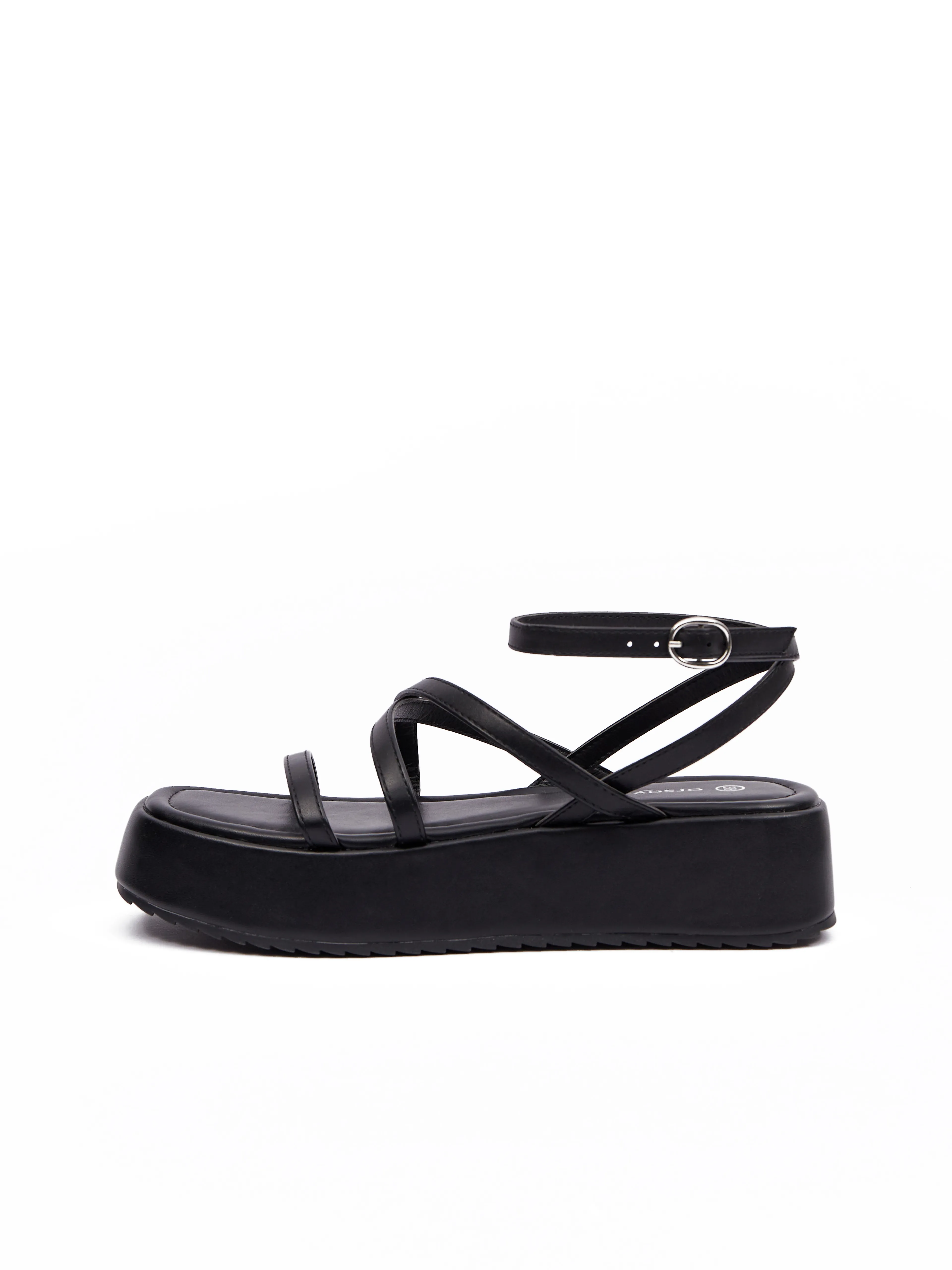 Schwarze Damen Sandalen mit Plateau ORSAY