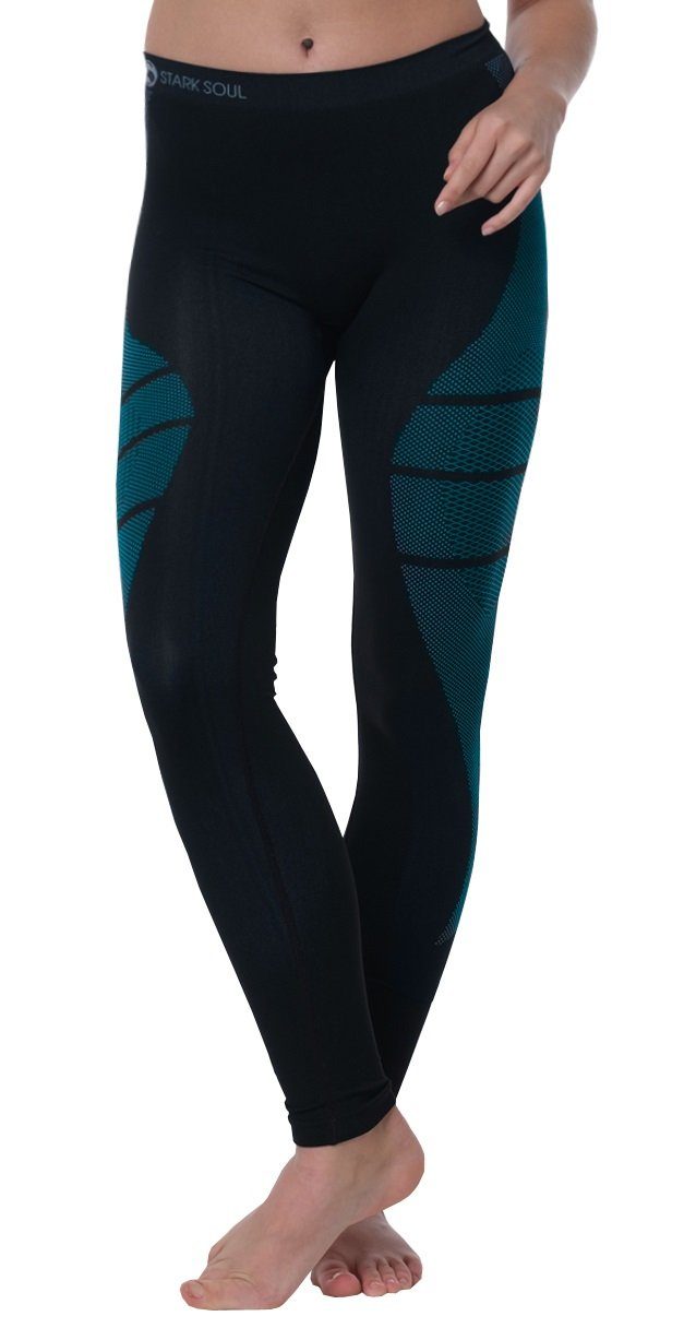 Stark Soul® Funktionsunterhose Funktionshose, Funktionsunterwäsche - Hose, Thermounterhose Damen aus Microfaser, mit Logo Webbund