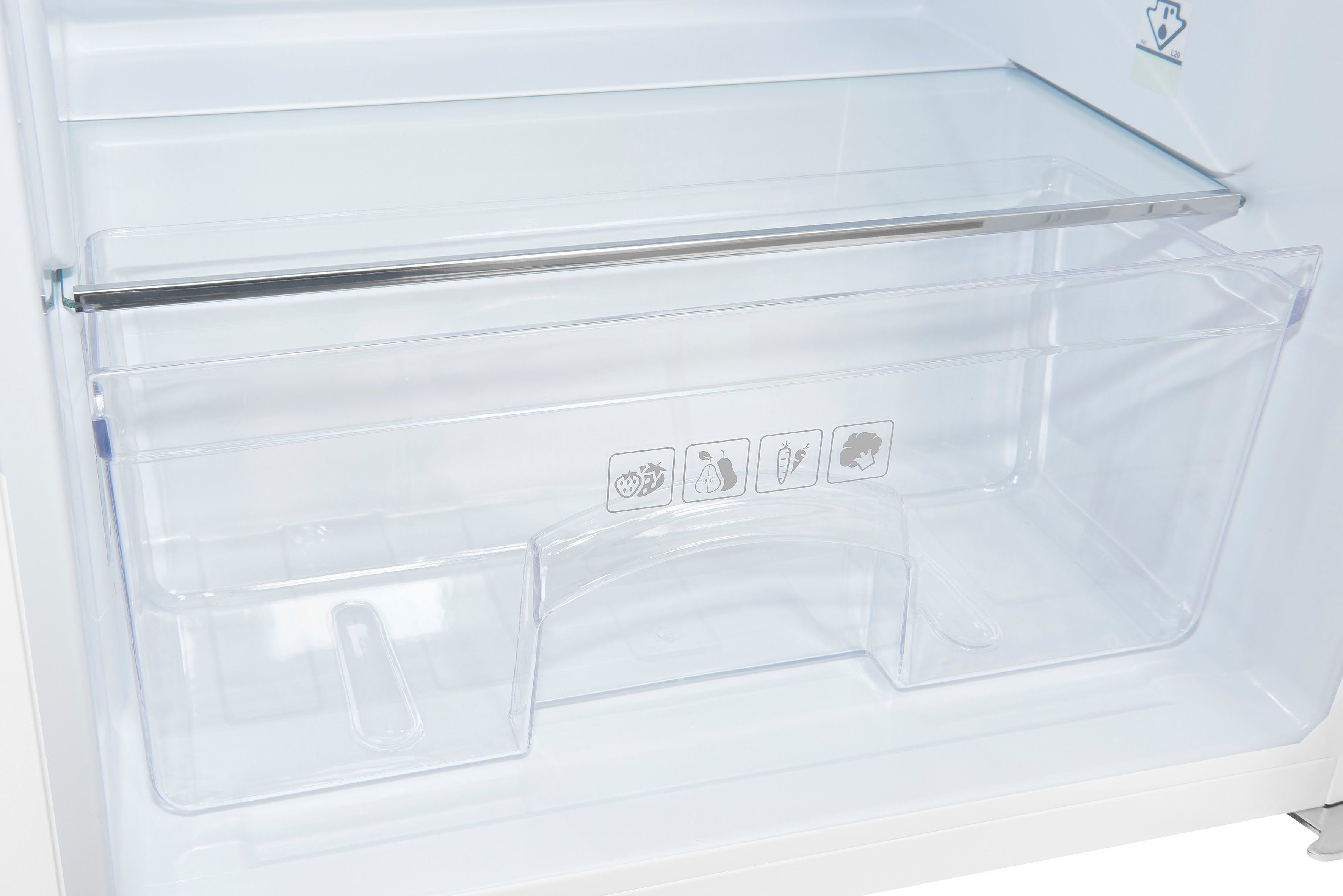 exquisit Kühlschrank KS16-4-HE-040D weiss, 85 cm hoch, 55 cm breit
