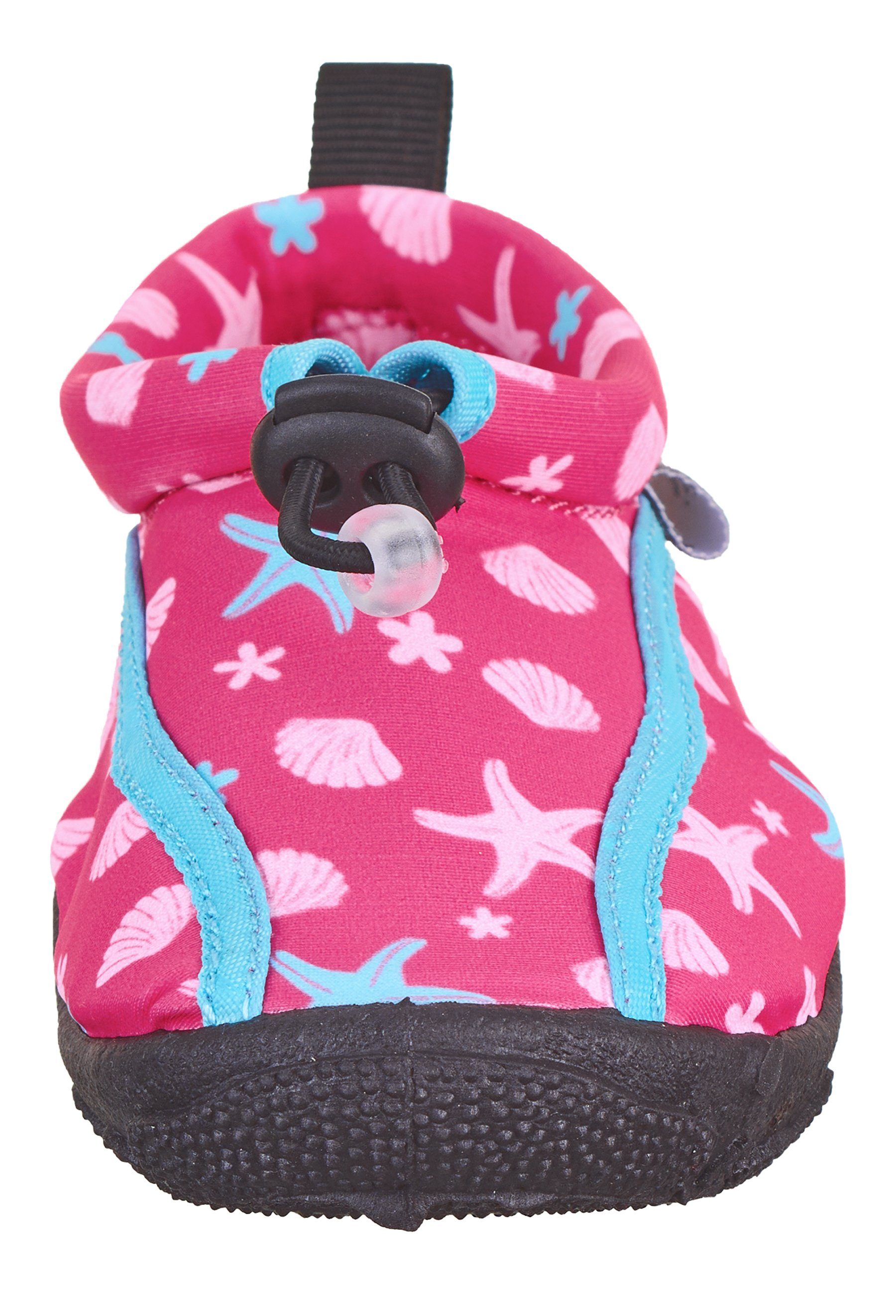 Sterntaler® Badeanzug Aquaschuh Seesterne Badeschuh Kinder - Badeschuh Baby, Aquaschuhe Kinder in Magenta, rutschfeste Sohle - Badeschuh Mädchen, Neopren Wasserschuhe Mädchen mit Kordelstopper zur Weitenregulierung - Badeschuh Junge - UV Schutz 50+,