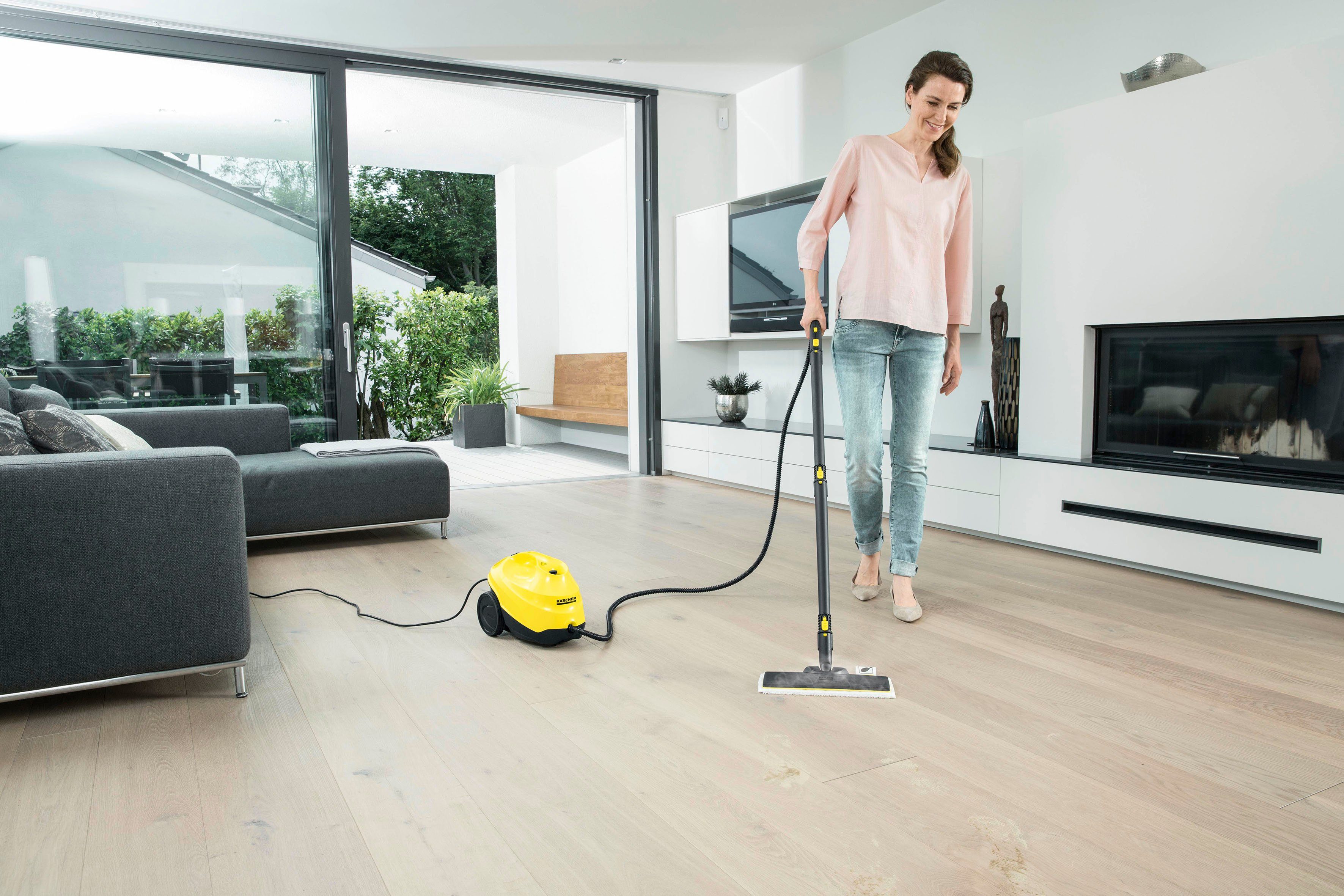 KÄRCHER Dampfreiniger SC 3 EasyFix, 1900 W, mit Bodendüse EasyFix und Entkalkungskartusche