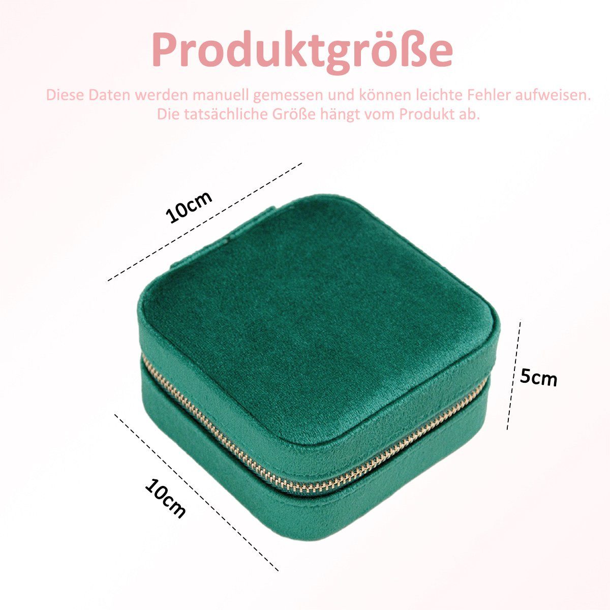 FeelGlad Schmuckkasten Schmuckaufbewahrung Reise,Jewelry Organizer mit Spiegel für Damen