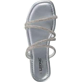 Leone Pantolette in silber