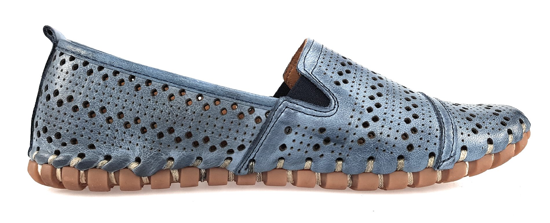 Gemini Anilina Slipper 031180-02-808 Blau 808 jeans