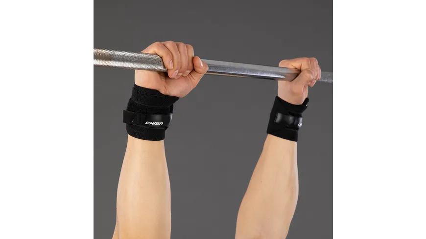 Chiba Fitness Unisex Handgelenksbandage, schwarz, onesize