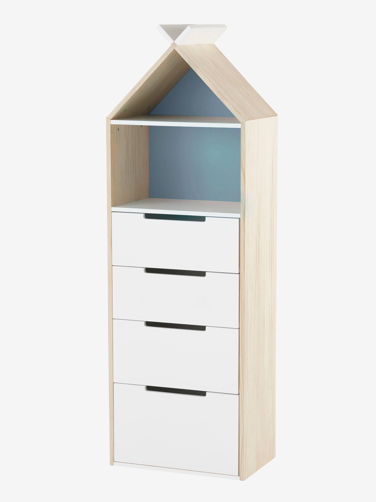 Vertbaudet Kinderzimmer Kommode TIPILI - weiß/natur
