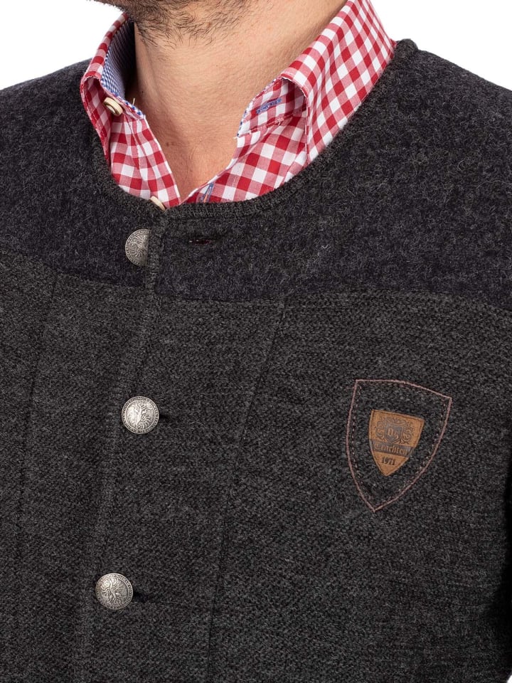 OS-Trachten Strickjacke 427008-0732 in anthrazit günstig kaufen 58