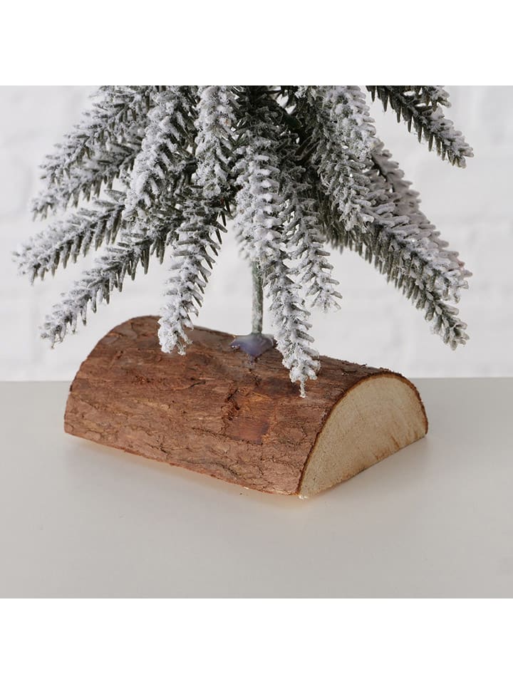 Boltze Deko-Weihnachtsbaum in Grün/ Weiß/ Braun - (H)24 cm günstig kaufen onesize