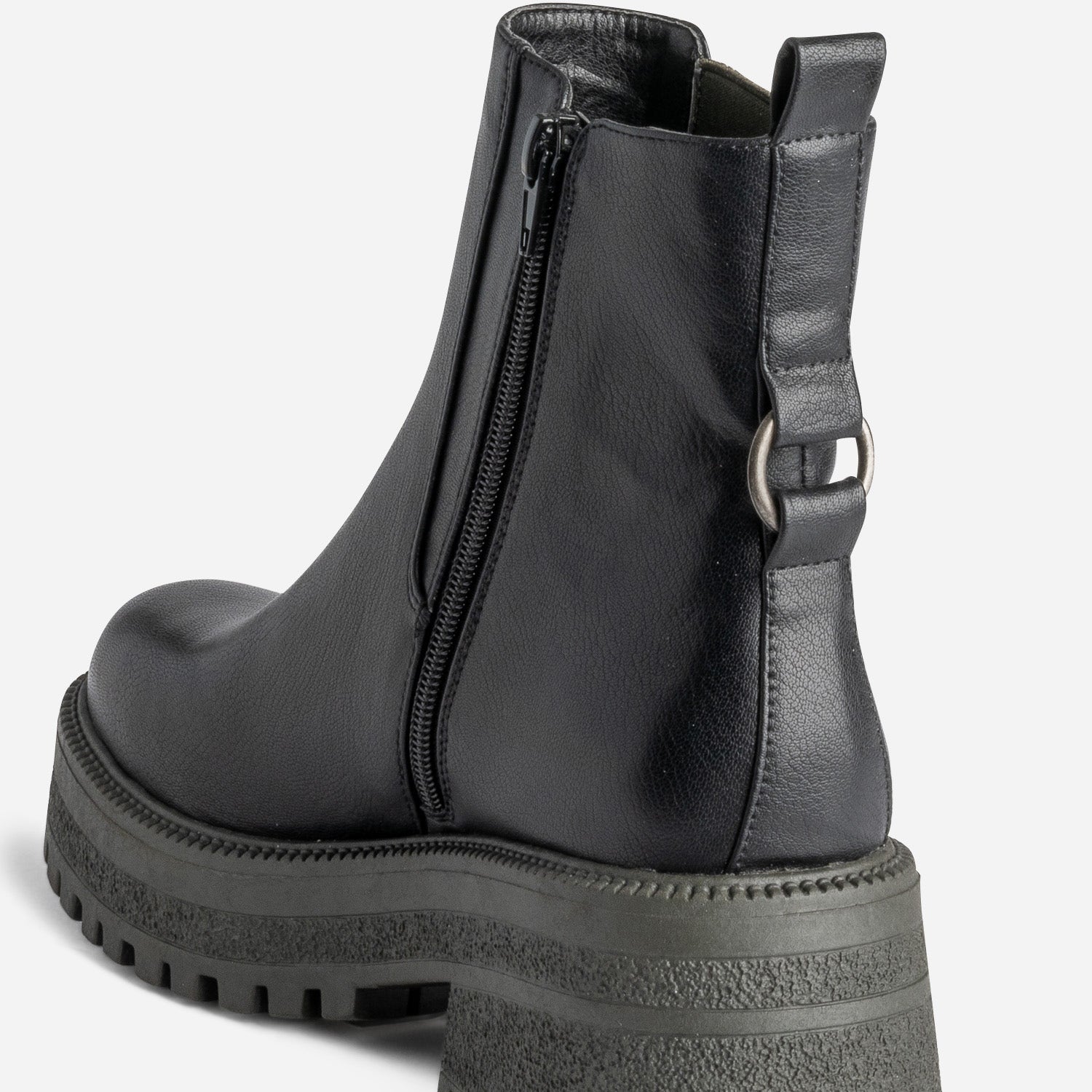 Chelsea boots TEXTO noir et kaki