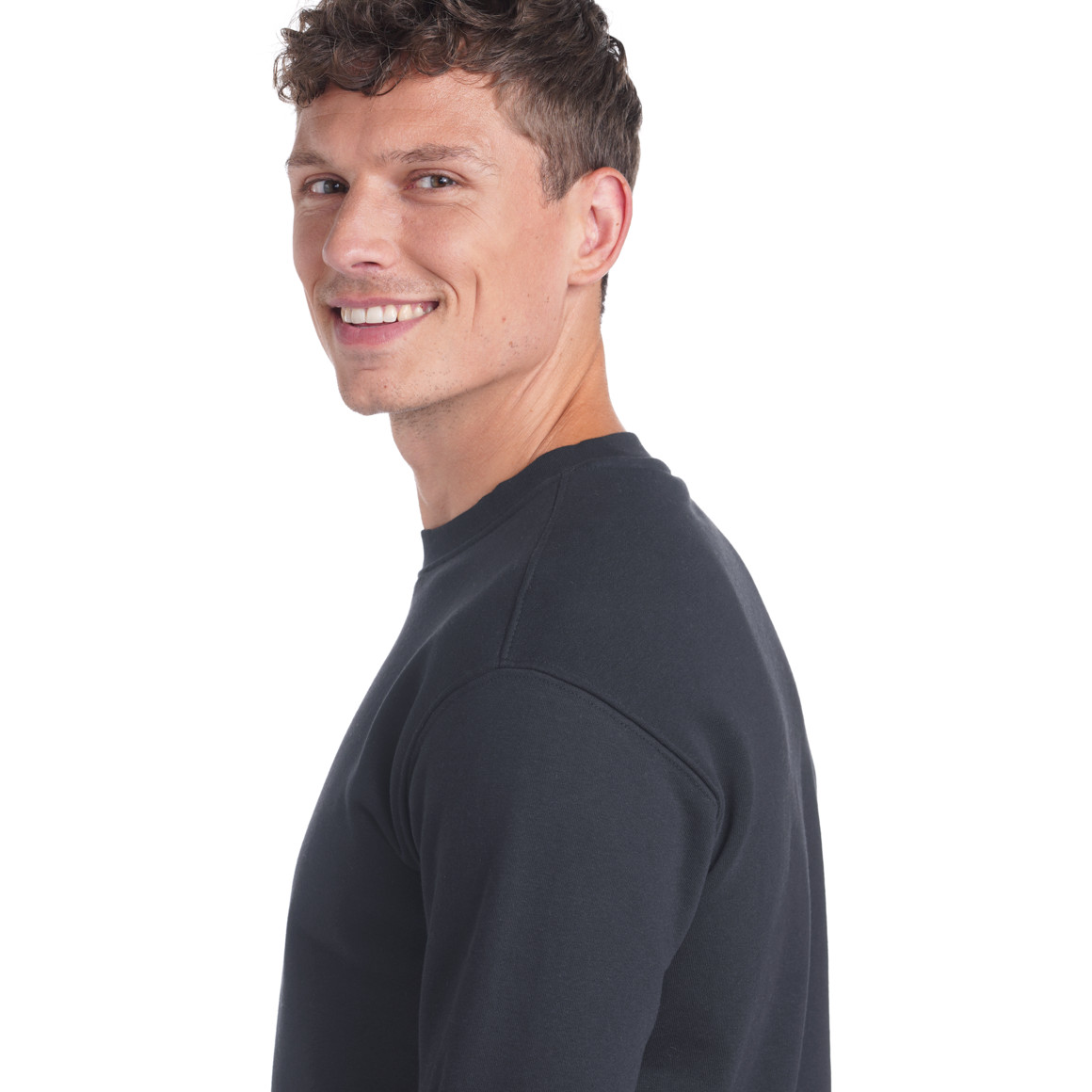 Herren Sweatshirt mit Rundhalsausschnitt