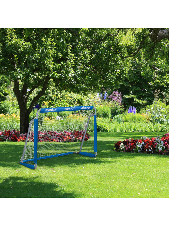 relaxdays 2 x Fußballtor in Blau - (B)150 x (H)110 x (T)75 cm günstig kaufen onesize