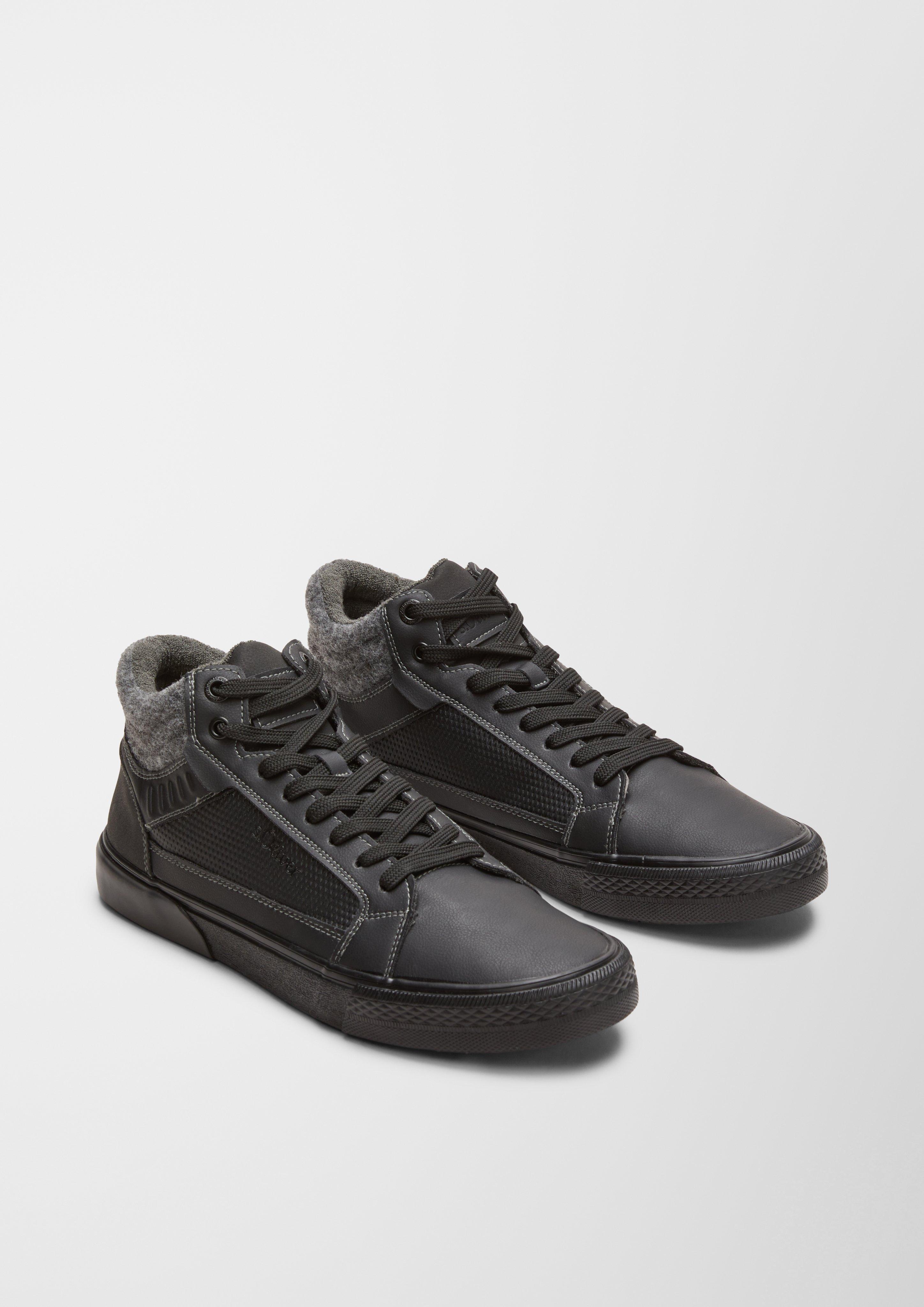 High Sneaker im Materialmix  6006436-001